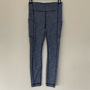 Lululemon Speed Up Tight Leggings Women 6 Heathered Herringbone Gray Luxury